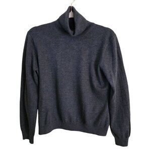 Brooks Brothers 346 100% Merino Wool Charcoal Gray Turtleneck Sweater Size XL